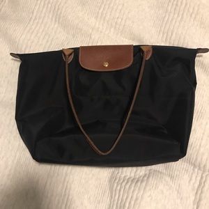 Large Le Pliage Tote in black
